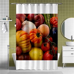 Heirloom Tomatoes Shower Curtain 48  X 72  (small)  by MichaelMoriartyPhotography