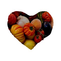 Heirloom Tomatoes Standard 16  Premium Heart Shape Cushions by MichaelMoriartyPhotography