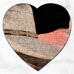 Straw Hats Jigsaw Puzzle (heart) by MichaelMoriartyPhotography