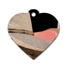 Straw Hats Dog Tag Heart (two Sides) by MichaelMoriartyPhotography