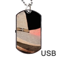 Straw Hats Dog Tag Usb Flash (two Sides)  by MichaelMoriartyPhotography