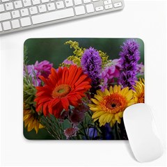 Colorful Flowers Large Mousepads