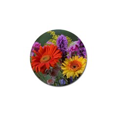 Colorful Flowers Golf Ball Marker by MichaelMoriartyPhotography