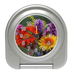 Colorful Flowers Travel Alarm Clocks