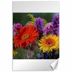 Colorful Flowers Canvas 24  X 36 