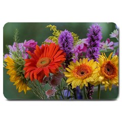 Colorful Flowers Large Doormat 