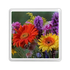 Colorful Flowers Memory Card Reader (square)  by MichaelMoriartyPhotography