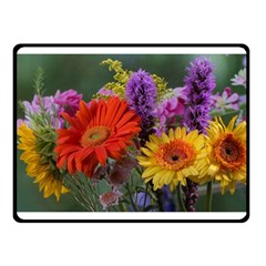 Colorful Flowers Double Sided Fleece Blanket (small)  by MichaelMoriartyPhotography