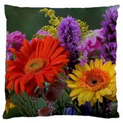 Colorful Flowers Standard Flano Cushion Case (one Side) by MichaelMoriartyPhotography