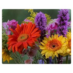 Colorful Flowers Double Sided Flano Blanket (medium)  by MichaelMoriartyPhotography