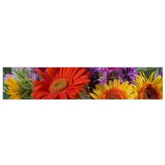 Colorful Flowers Flano Scarf (small)