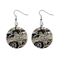 Old Ford Pick Up Truck  Mini Button Earrings by MichaelMoriartyPhotography