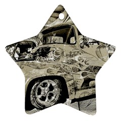 Old Ford Pick Up Truck  Star Ornament (two Sides) 