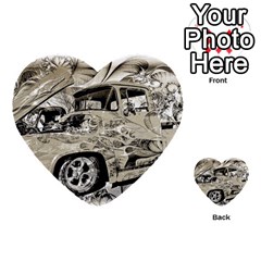 Old Ford Pick Up Truck  Multi-purpose Cards (heart)  by MichaelMoriartyPhotography