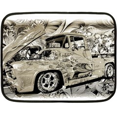 Old Ford Pick Up Truck  Fleece Blanket (mini) by MichaelMoriartyPhotography