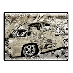 Old Ford Pick Up Truck  Double Sided Fleece Blanket (small)  by MichaelMoriartyPhotography