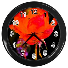 Red Beauty Wall Clocks (Black)