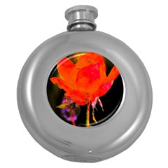 Red Beauty Round Hip Flask (5 oz)