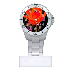 Red Beauty Plastic Nurses Watch