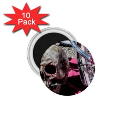 Skull And Bike 1 75  Magnets (10 Pack) 