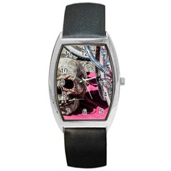 Skull And Bike Barrel Style Metal Watch by MichaelMoriartyPhotography