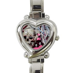 Skull And Bike Heart Italian Charm Watch by MichaelMoriartyPhotography