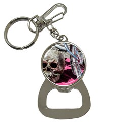 Skull And Bike Bottle Opener Key Chains