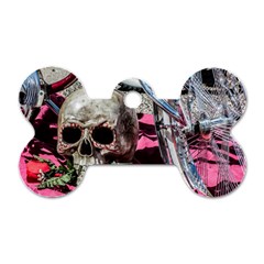 Skull And Bike Dog Tag Bone (one Side) by MichaelMoriartyPhotography