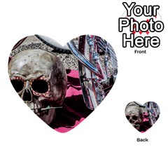 Skull And Bike Multi-purpose Cards (heart) 