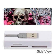 Skull And Bike Memory Card Reader (stick)  by MichaelMoriartyPhotography