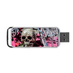 Skull And Bike Portable Usb Flash (one Side)