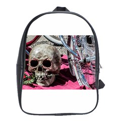 Skull And Bike School Bags (xl)  by MichaelMoriartyPhotography