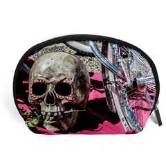 Skull And Bike Accessory Pouches (large)  by MichaelMoriartyPhotography