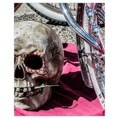 Skull And Bike Drawstring Bag (small)