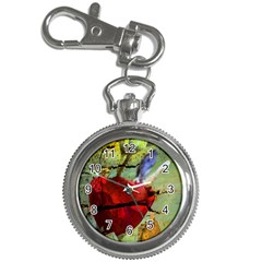 Rusty Globe Mallow Flower Key Chain Watches