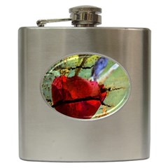 Rusty Globe Mallow Flower Hip Flask (6 Oz)