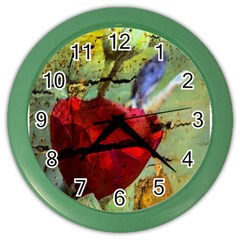 Rusty Globe Mallow Flower Color Wall Clocks