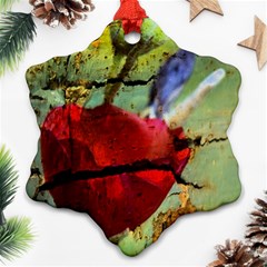 Rusty Globe Mallow Flower Ornament (snowflake) 