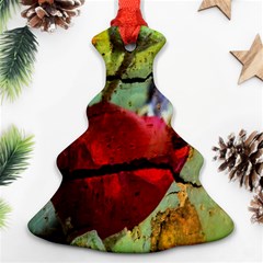 Rusty Globe Mallow Flower Christmas Tree Ornament (2 Sides)