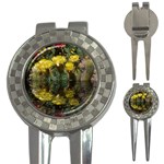 Cactus Flowers with Reflection Pool 3-in-1 Golf Divots Front