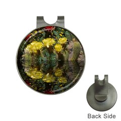 Cactus Flowers With Reflection Pool Hat Clips With Golf Markers