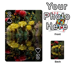 Cactus Flowers With Reflection Pool Playing Cards 54 Designs 