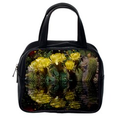 Cactus Flowers With Reflection Pool Classic Handbags (one Side)