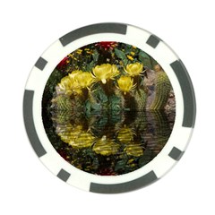 Cactus Flowers With Reflection Pool Poker Chip Card Guards (10 Pack)  by MichaelMoriartyPhotography