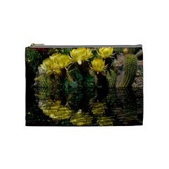 Cactus Flowers With Reflection Pool Cosmetic Bag (medium) 