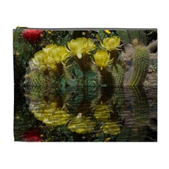 Cactus Flowers With Reflection Pool Cosmetic Bag (xl) by MichaelMoriartyPhotography