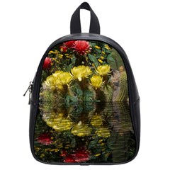 Cactus Flowers With Reflection Pool School Bags (small) 