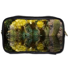 Cactus Flowers With Reflection Pool Toiletries Bags 2-side by MichaelMoriartyPhotography