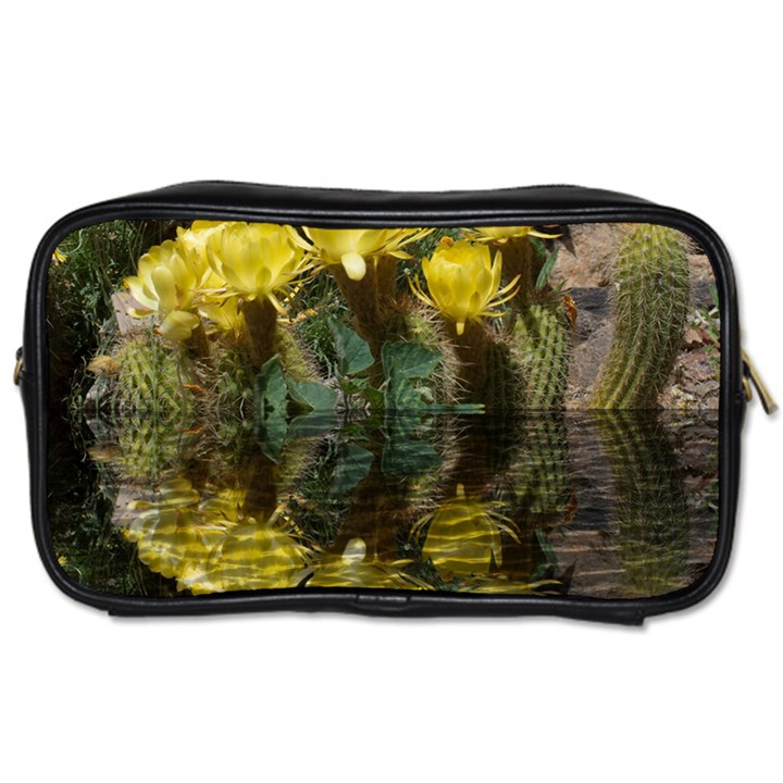 Cactus Flowers with Reflection Pool Toiletries Bags 2-Side