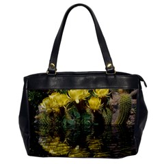 Cactus Flowers With Reflection Pool Office Handbags